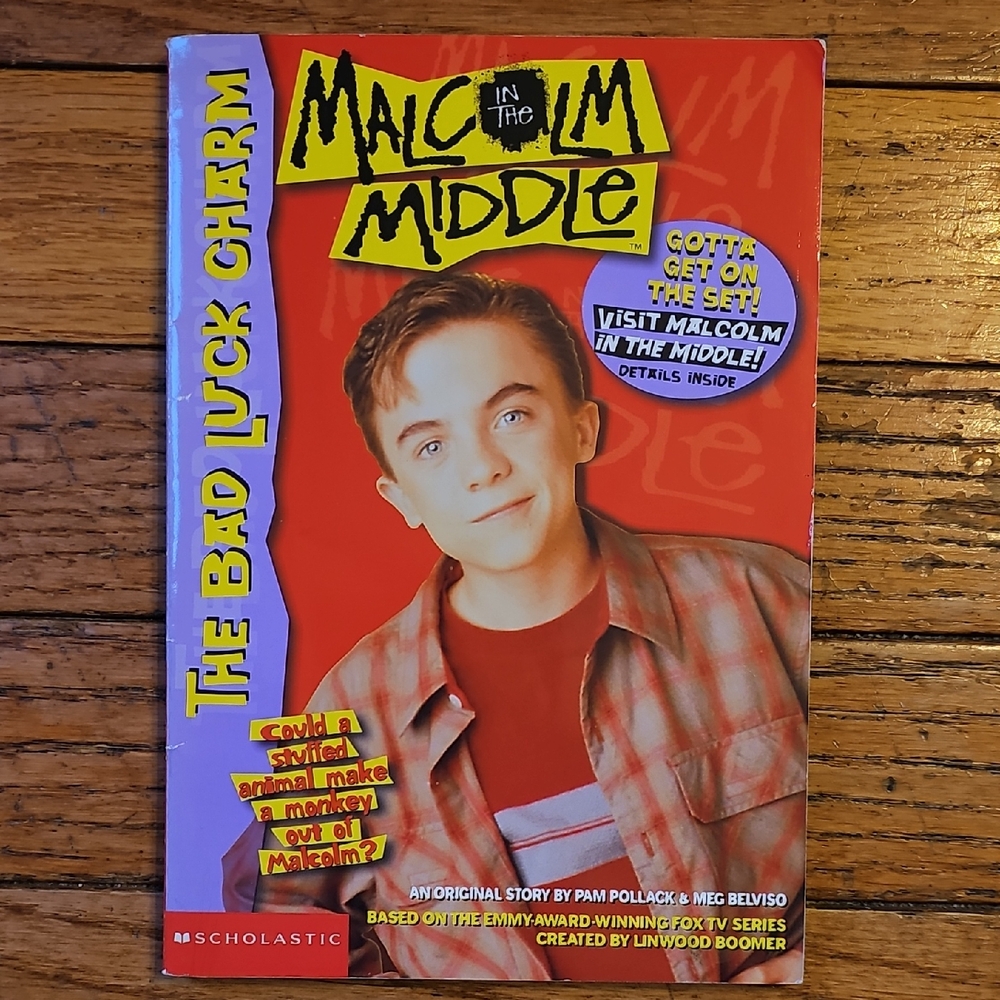 Malcolm in the Middle Paperback Book The Bad Luck Charm, Vintage